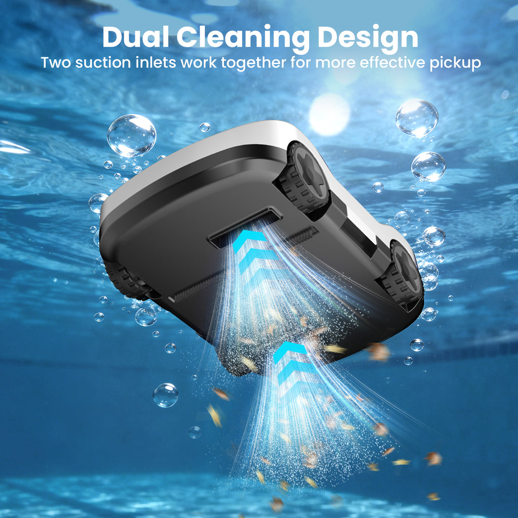 C5 Cordless Robotic Pool Cleaner, Automatic Pool Vacuum with 180-Min Runtime & Auto-Parking for Flat Above-Ground Pools up to 2200 Sq.Ft